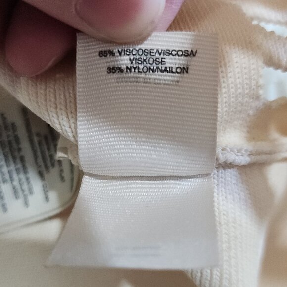 Rachel Roy Women's Triangles & Rectangles Crop Top Blouse Off-White Size Large - Picture 12 of 14